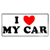 Alfa Romeo Fémtábla, "I Love My Car"