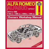 Alfa Romeo Alfasud/Sprint Alfa Javítási Kézikönyv,  (1974-1988) Up To F