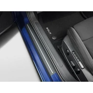Volkswagen Küszöbborítás, Volkswagen Golf VIII (Fekete-Ezüst Fólia)