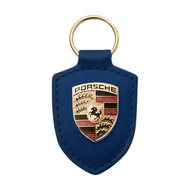 PORSCHE KULCSTARTÓ, PORSCHE (PAJZSOS, KÉK SZÍNŰ BŐRREL)