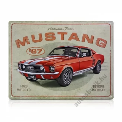 Ford Mustang fémtábla