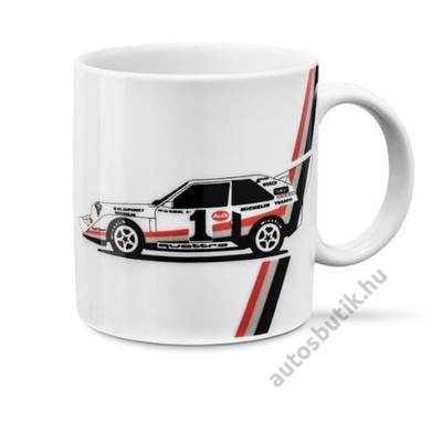 AUDI PORCELÁN HERITAGE BÖGRE, AUDI QUATTRO