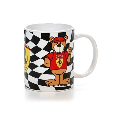 Ferrari Porcelán Bögre "Chequered Flag Teddy"