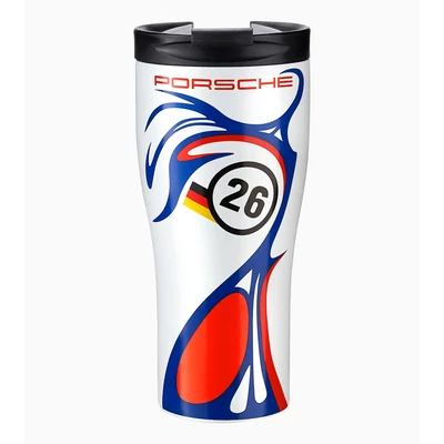 Porsche termosz, termo-bögre, thermo bögre, Porsche. termosz, termosz bögre, bögre, to go, porsche termék, porsche lifestyle, porsche ajándék