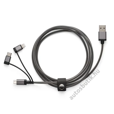 3IN1 UNIVERZÁLIS TÖLTŐKÁBEL, VOLVO TÖLTŐKÁBEL, MOBIL TÖLTŐ VOLVO, APPLE TÖLTŐ, VOLVO TERMÉKEK, VOLVO KIEGÉSZÍTŐK, VOLVO AJÁNDÉK