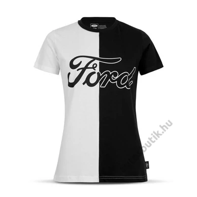 FORD CONTRAST FEKETE-FEHÉR NŐI PÓLÓ,  (XL-XXXL)