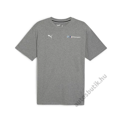 BMW FÉRFI PÓLÓ, BMW M MOTORSPORT ESSENTIALS SZÜRKE (S-M-L-XL-XXL)