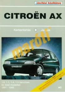 JAVÍTÁSI KÉZIKÖNYV, CITROEN AX