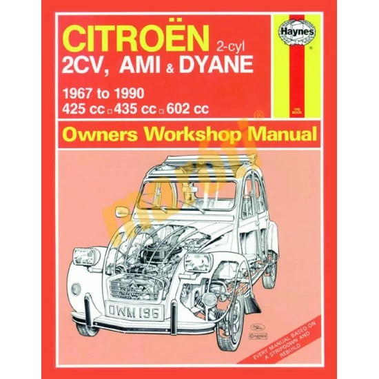 JAVÍTÁSI KÉZIKÖNYV, CITROEN 2CV, AMI (1967-1990) (ANGOL NYELVŰ)