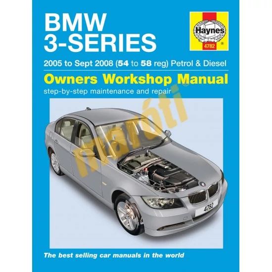 BMW JAVÍTÁSI KÉZIKÖNYV, BMW 3, SZÉRIA (2005-2008) (ANGOL NYELVŰ)