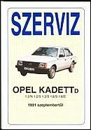 JAVÍTÁSI KÉZIKÖNYV, OPEL KADETT D 1981-TŐL