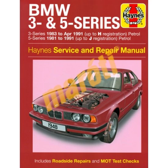 JAVÍTÁSI KÉZIKÖNYV, BMW 3, ÉS BMW 5 SZÉRIA (1981-1991) (ANGOL NYELVŰ)