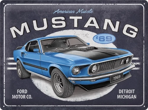 FORD MUSTANG 1969 FÉMTÁBLA